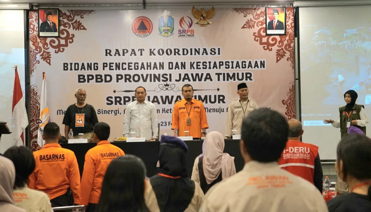Rakor SRPB Jatim, Kalaksa BPBD Ajak Relawan Bangun Kesadaran Masyarakat Terhadap Lingkungan