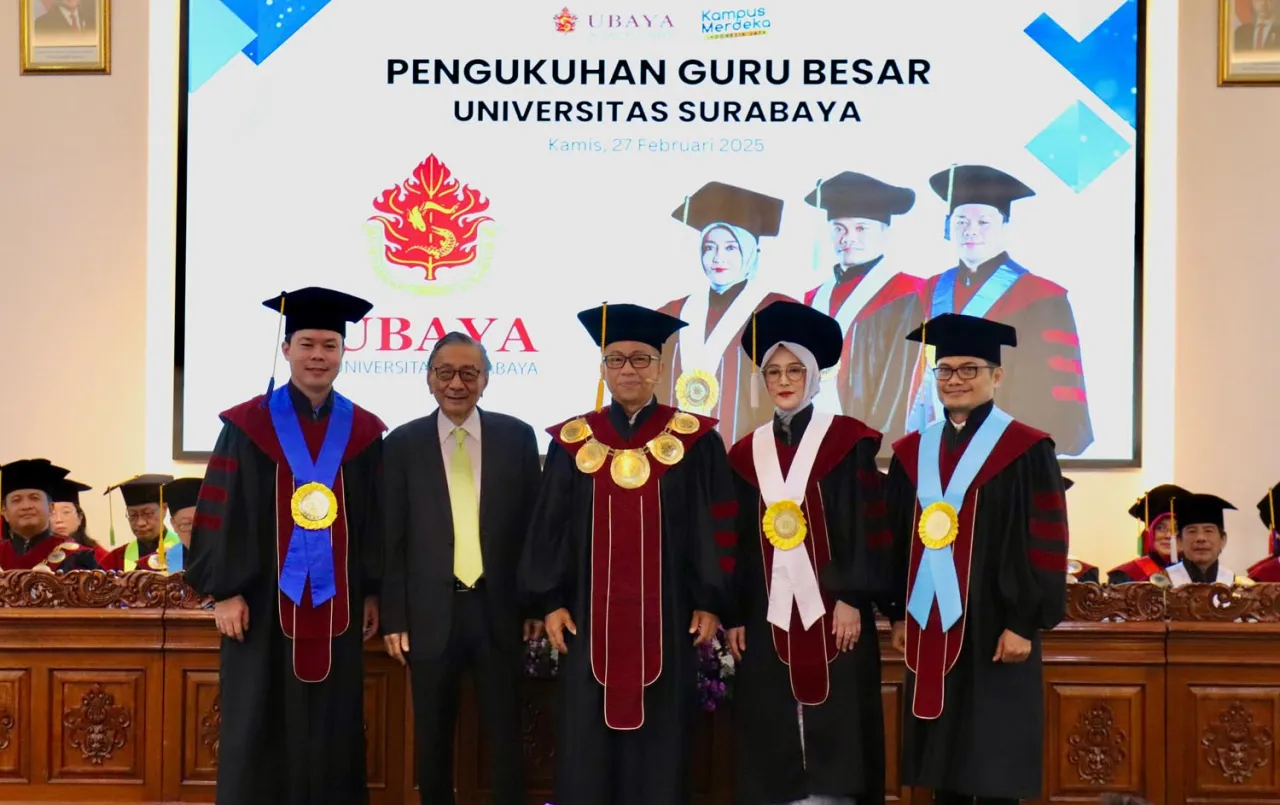 Ubaya Kukuhkan Tiga Guru Besar Baru
