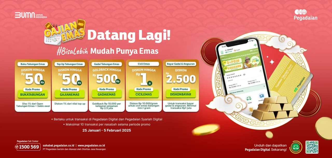 Gadai Emas Bisa Dapat Goldback di Pegadaian