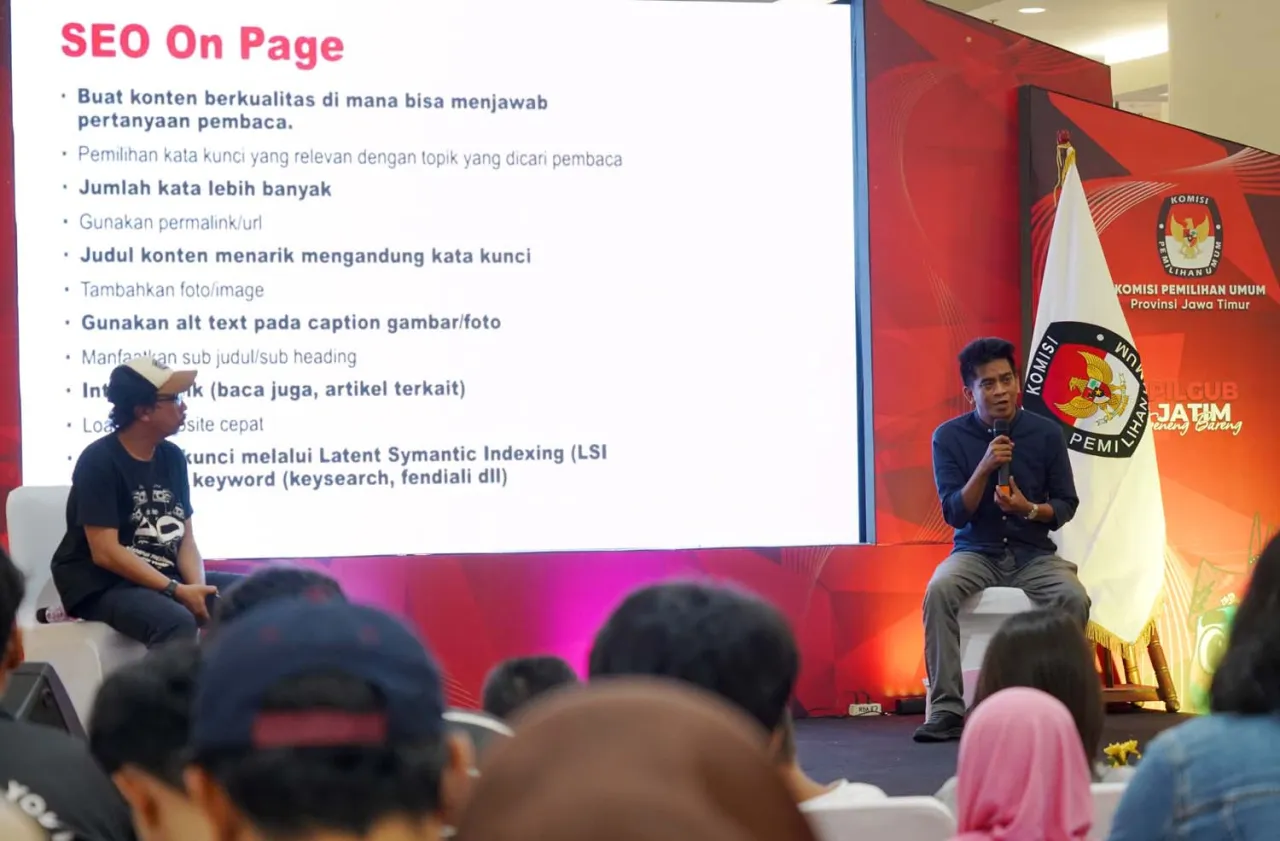 KPU Jatim dan PFI Surabaya Gelar Pelatihan Optimasi SEO