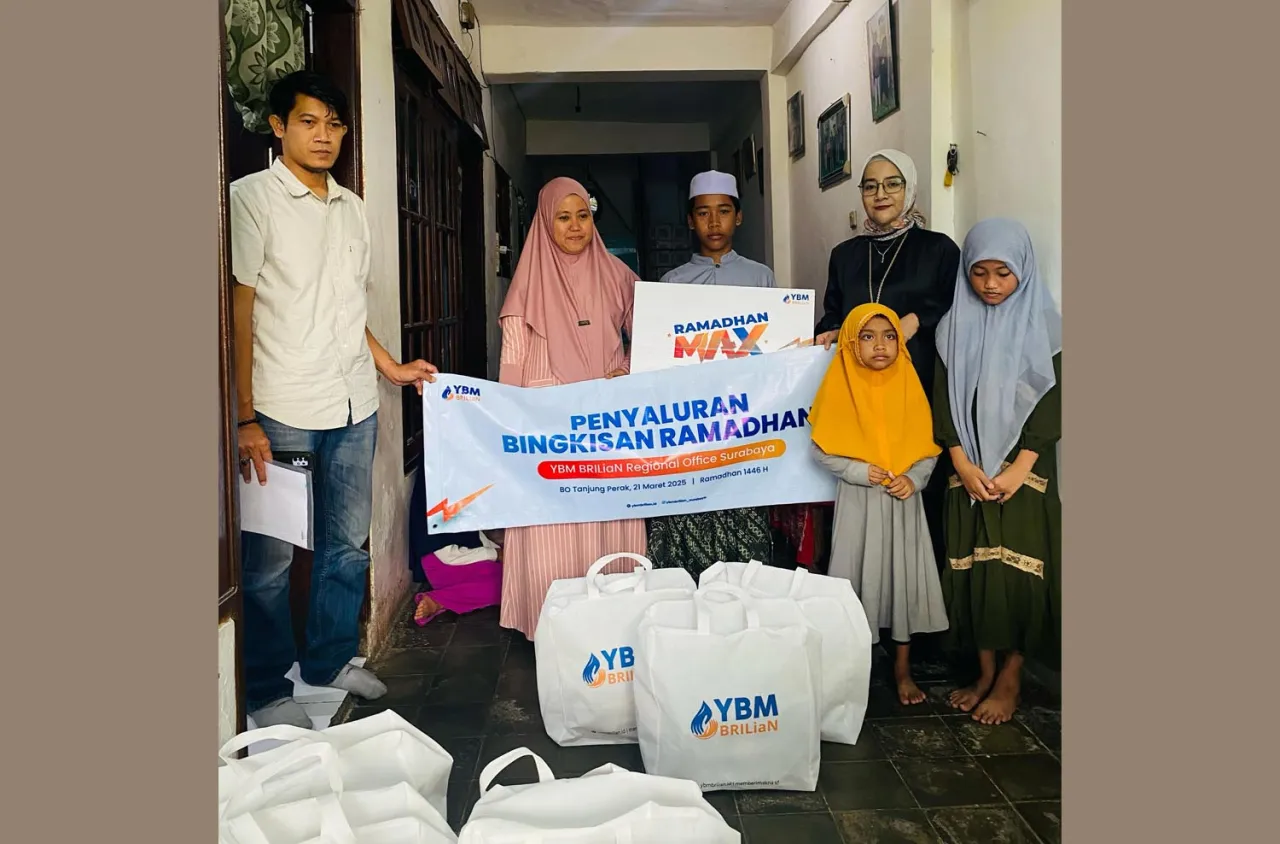 BRI Tanjung Perak dan YBM BRI Berbagi Kebahagiaan Lewat Program 'Ramadhan MAX