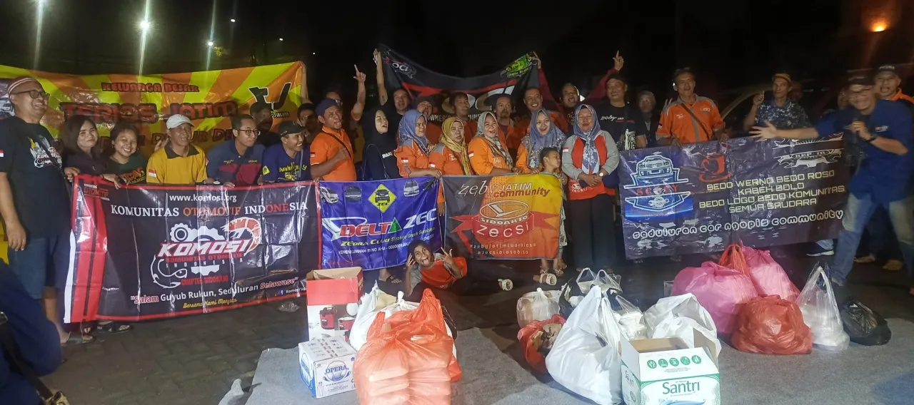 Forum Silaturahmi Club Sidoarjo (FOSILC) Berbagi Kebaikan di Bulan Ramadhan dengan Saur On The Road