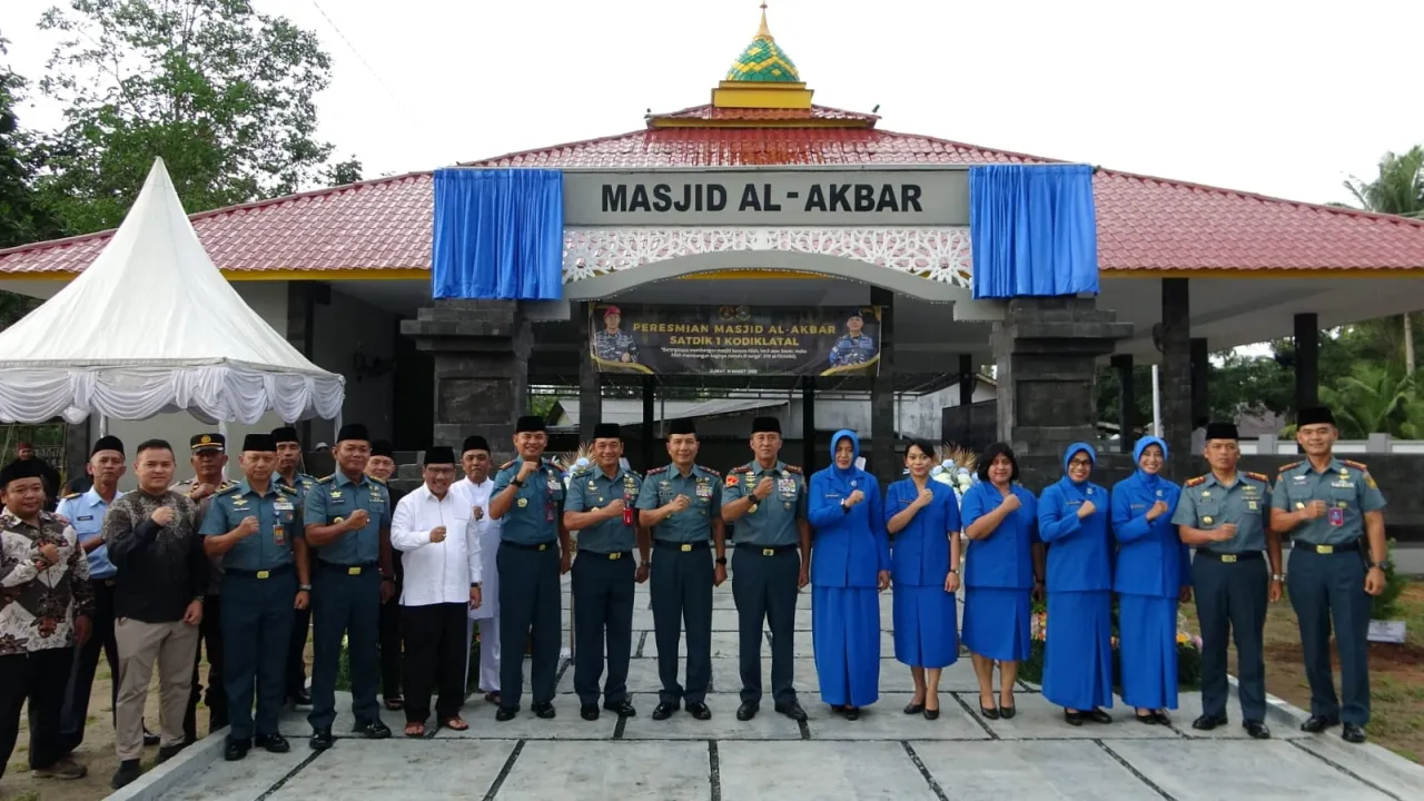 Masjid Al Akbar Satdik-1 Kodiklatal Resmi Berdiri, Dukung Pendidikan Karakter Siswa TNI AL