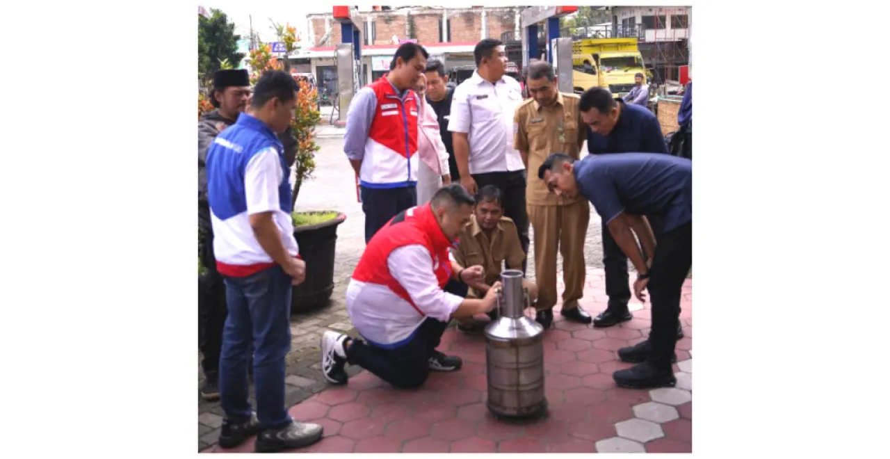 Satreskim Polres Malang Cek Kualitas BBM di SPBU