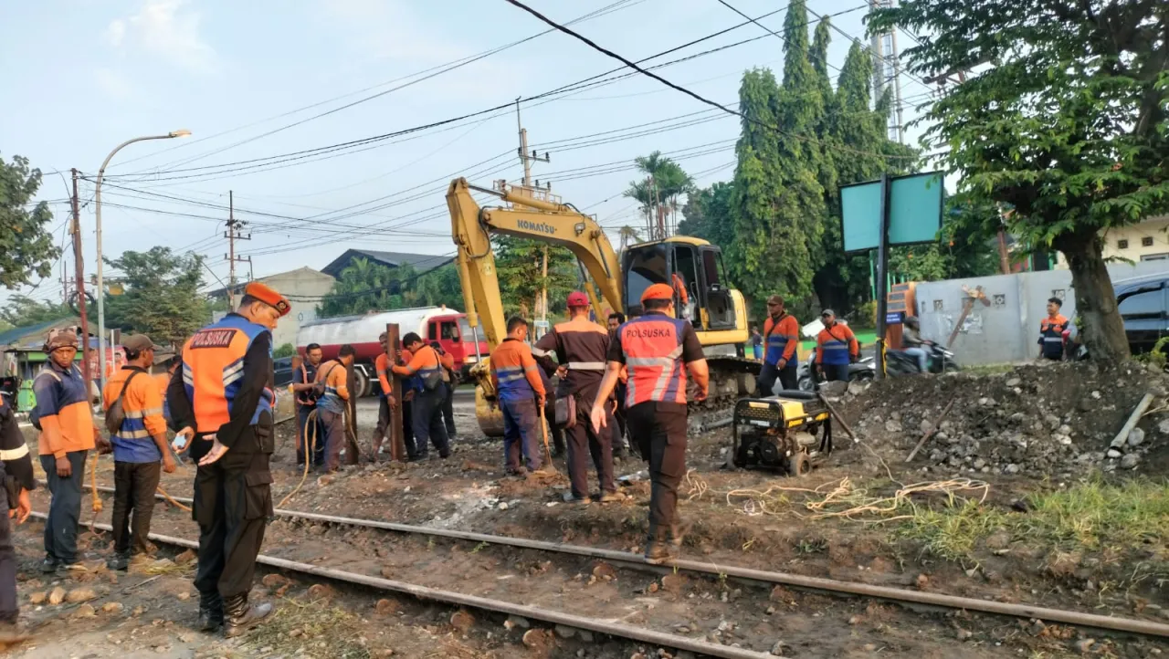 Demi Keselamatan, Para Pihak Sepakat Tutup perlintasan No 11 antara Stasiun Indro - Kandangan