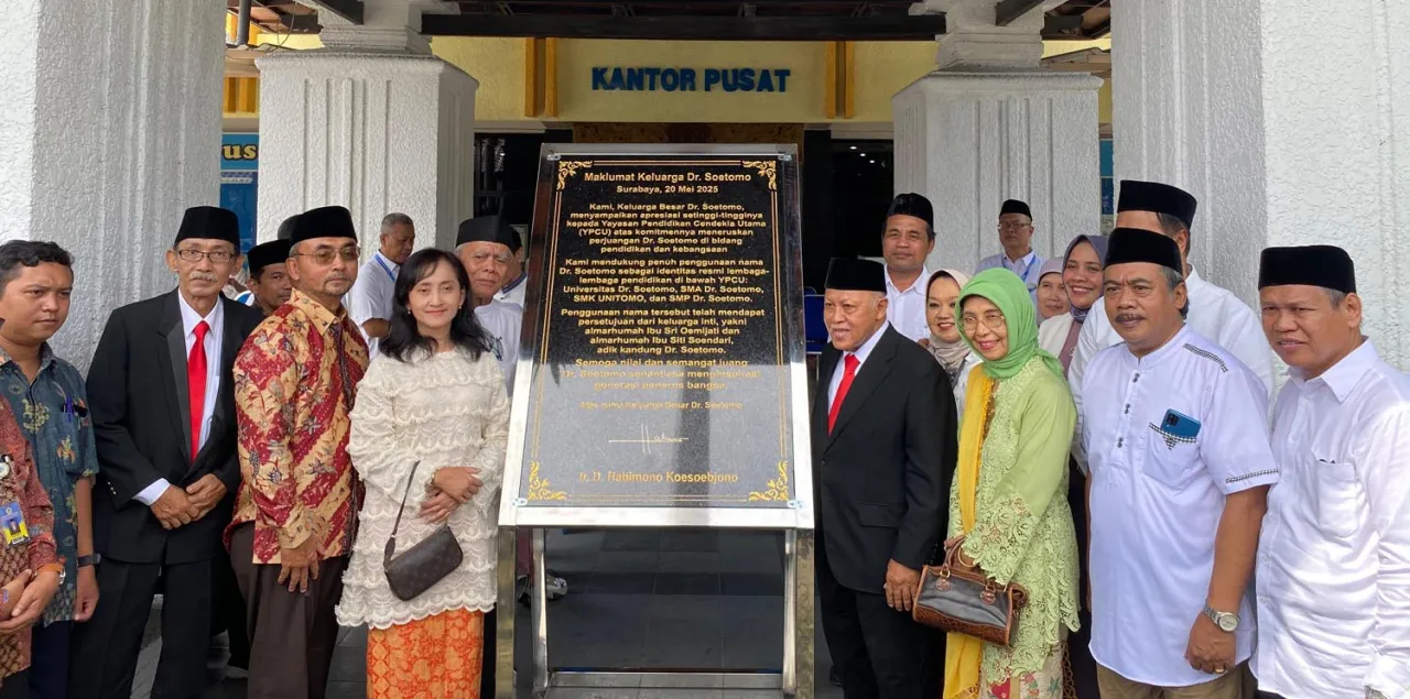 Api Perjuangan Dr. Soetomo Menyala di UNITOMO! Dukungan Keluarga Meneguhkan Amanah Sejarah!