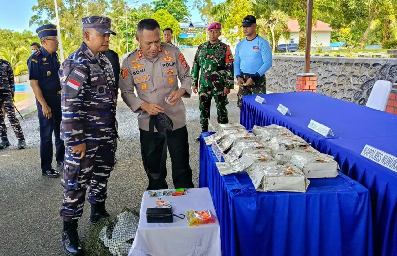 Satgasmar Pam Ambalat XXX Gagalkan Penyelundupan Narkoba
