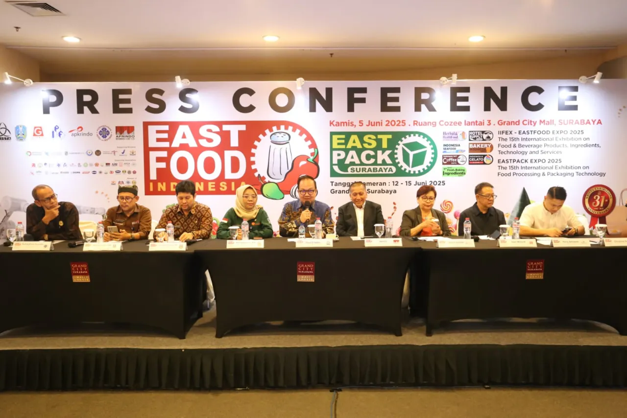 EastFood & EastPack 2025 Pacu Inovasi Industri Makanan: Jatim Jadi Pusat Pertumbuhan Ekonomi Nasional