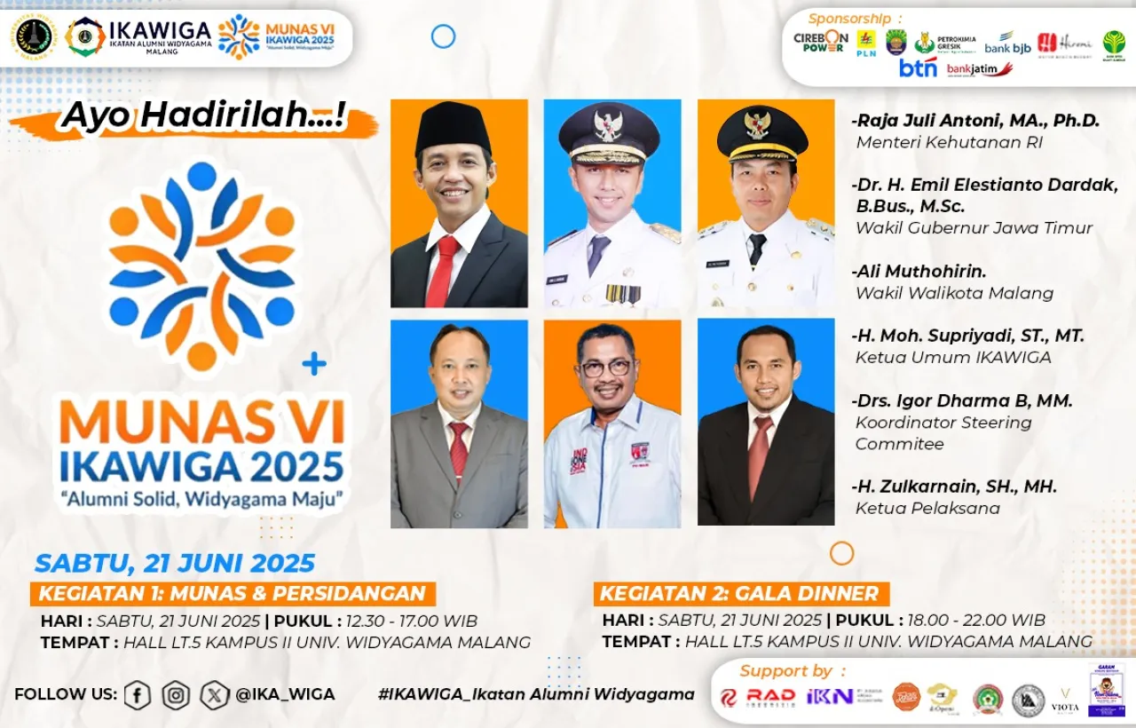 Alumni Solid, Widyagama Inovatif: Munas VI IKAWIGA Siap Digelar di Malang
