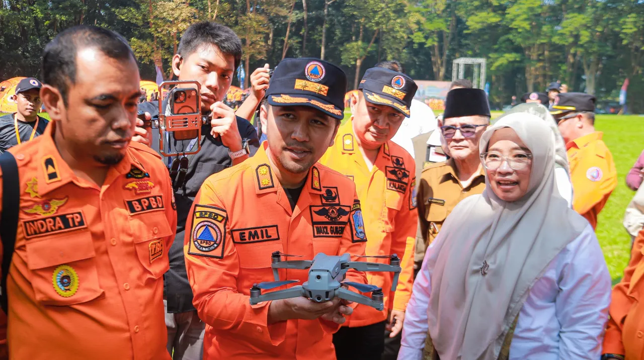 Wagub Emil Dardak Pimpin Apel Kesiapsiagaan Kebakaran Hutan dan Lahan