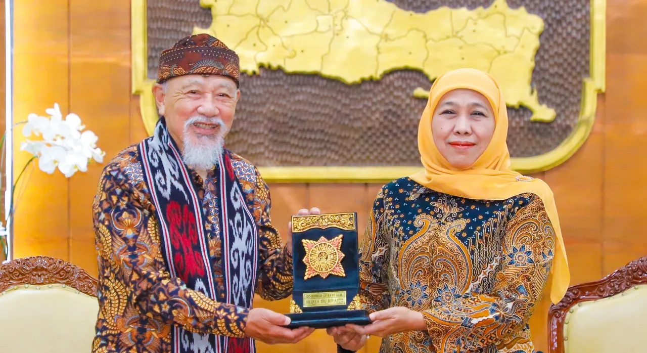 Gubernur Khofifah Menerima Kunjungan Pimpinan The Nippon Foundation yang Dipimpin Mr. Sasakawa
