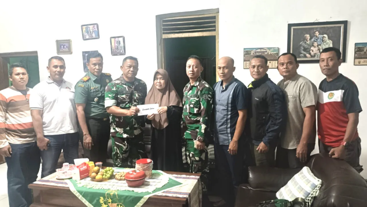 Solidaritas TNI, Senapati 96 Berbagi untuk Keluarga Almarhum Kapten Pujiono
