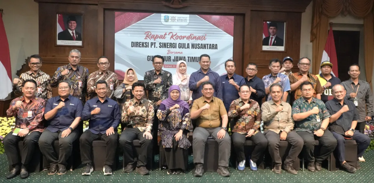 70.000 Hektare Untuk Ekstensifikasi Lahan Tebu Nasional Disiapkan di Jatim, Khofifah Pimpin Rapat Strategis