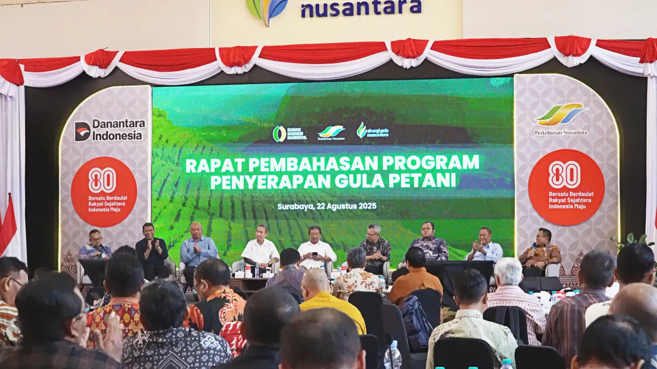 PT SGN Gelar Rapat Penyerapan Gula Petani, Pastikan Harga Minimal Rp14.500/Kg dan Stabilitas Industri Gula Nasional