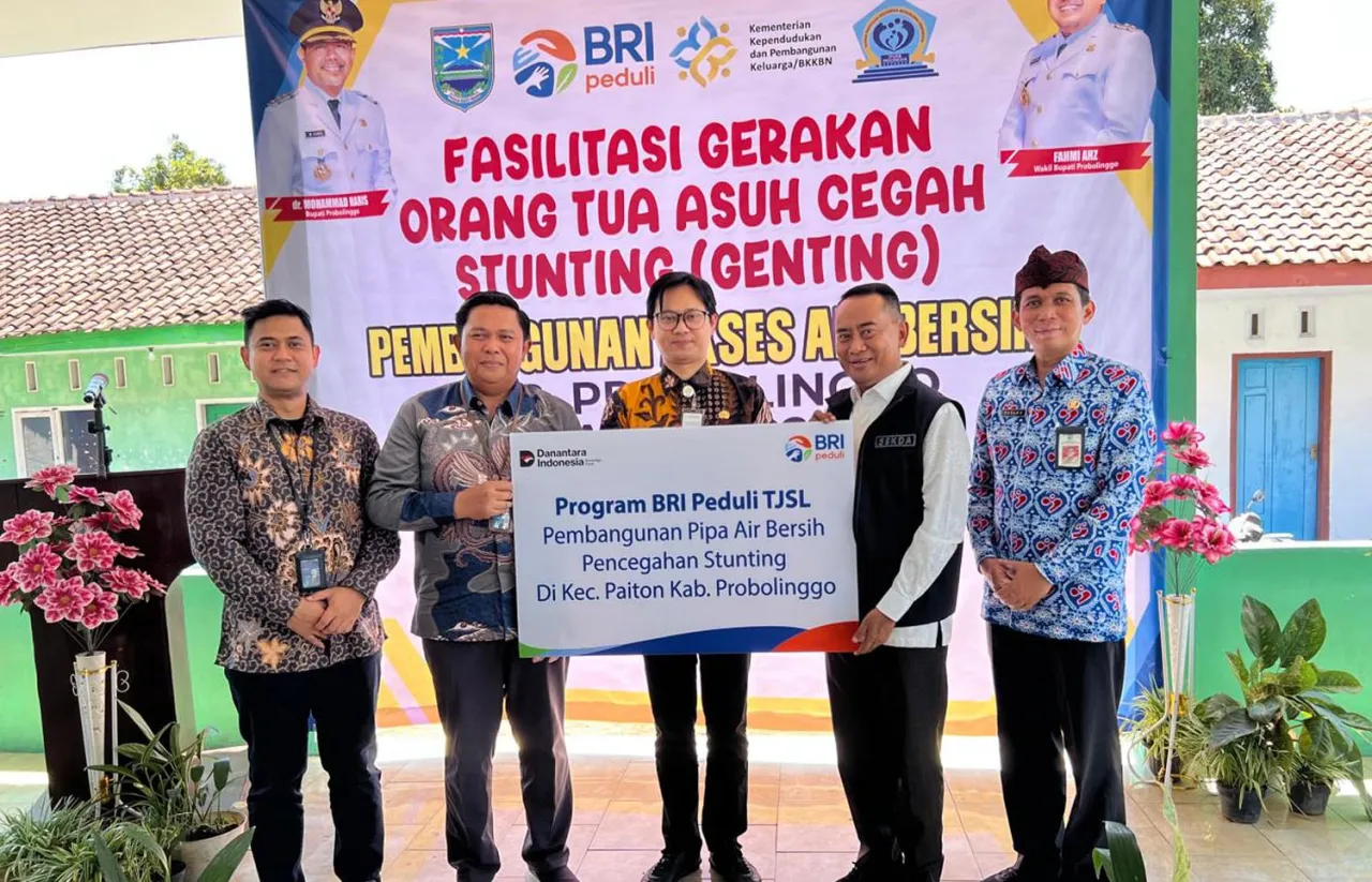 BRI Peduli Stunting: Sediakan Sumur Bor Akses Air Bersih untuk Kabupaten Probolinggo