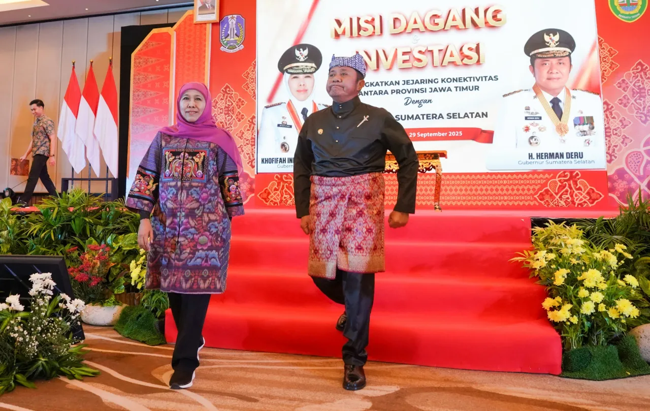 Gubernur Khofifah Pimpin Misi Dagang Jatim-Sumsel, Sukses Catatkan Transaksi Signifikan Tembus Rp1 Triliun