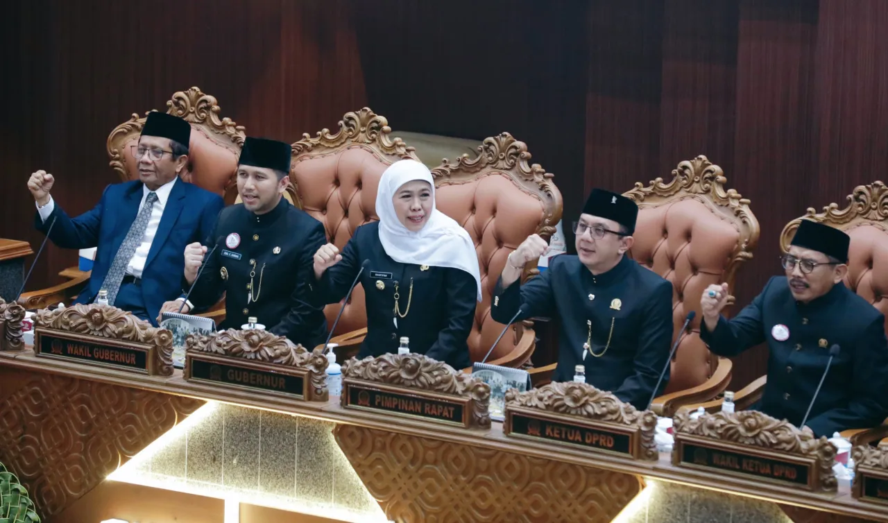 Gubernur Khofifah Tegaskan Sinergi Pemerintah, DPRD, dan Masyarakat Jadi Kunci Keberhasilan Pembangunan di Jatim