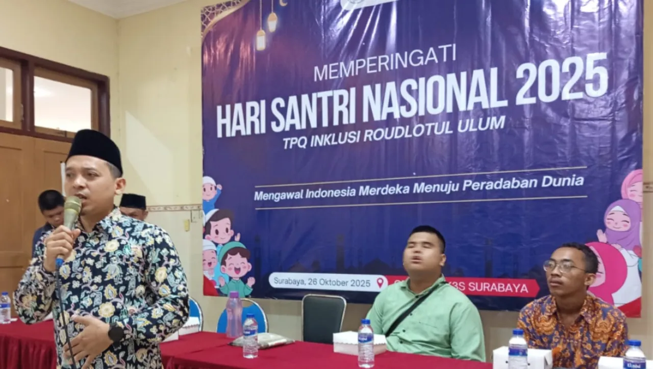 Santri Tuna Netra Gelar Hari Santri Nasional dengan Lomba Hafalan Qur'an dan Baca Alquran Braille