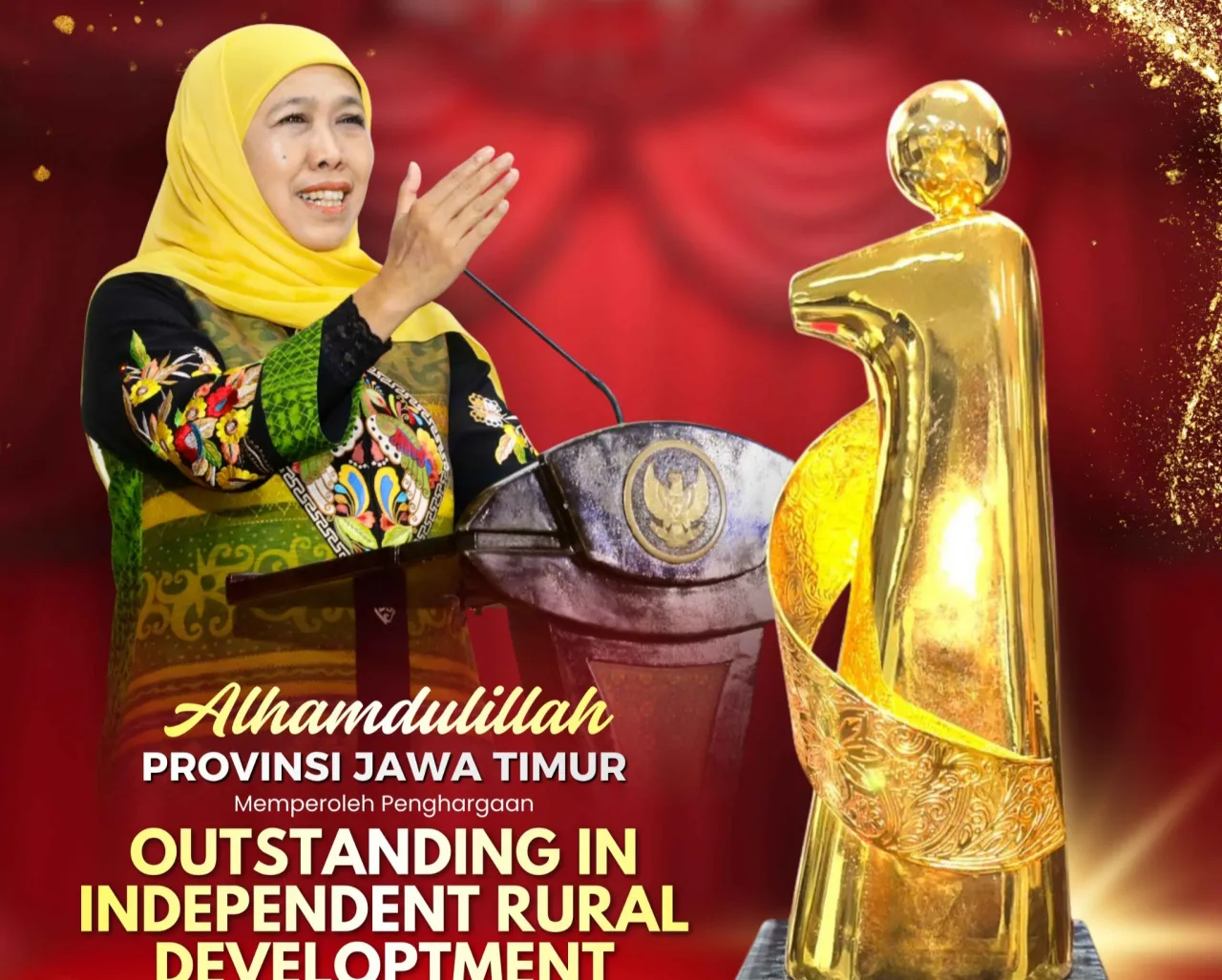 Pemprov Jatim Terima Penghargaan Indonesia Kita Awards "The Leaders Legacy"