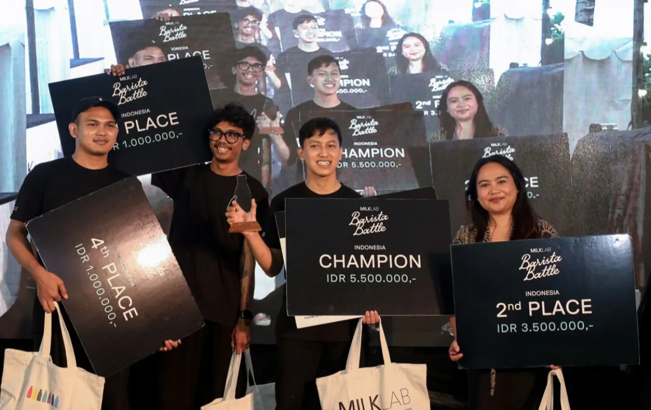 Excellent, Arek Suroboyo Fendik Kiswanto Juara MILKLAB Barista Battle 2025