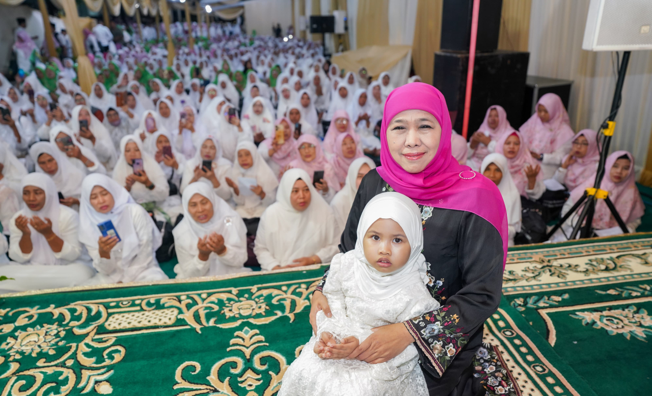 Haul Keluarga Khofifah Dihadiri 4 Ulama Besar Mesir dan 3000 Jamaah Muslimat NU