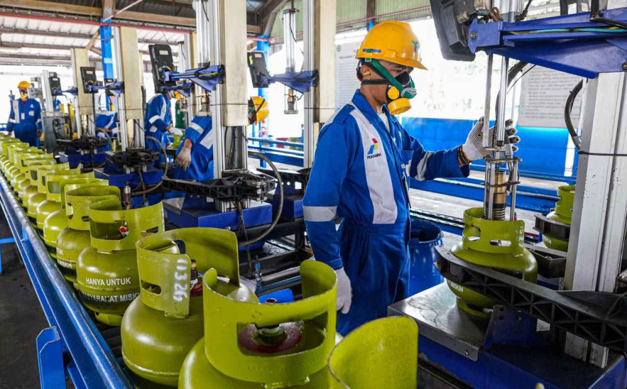 Pertamina menyiapkan pasokan fakultatif hingga lebih dari 9 juta tabung di seluruh Indonesia. Foto/Pertamina