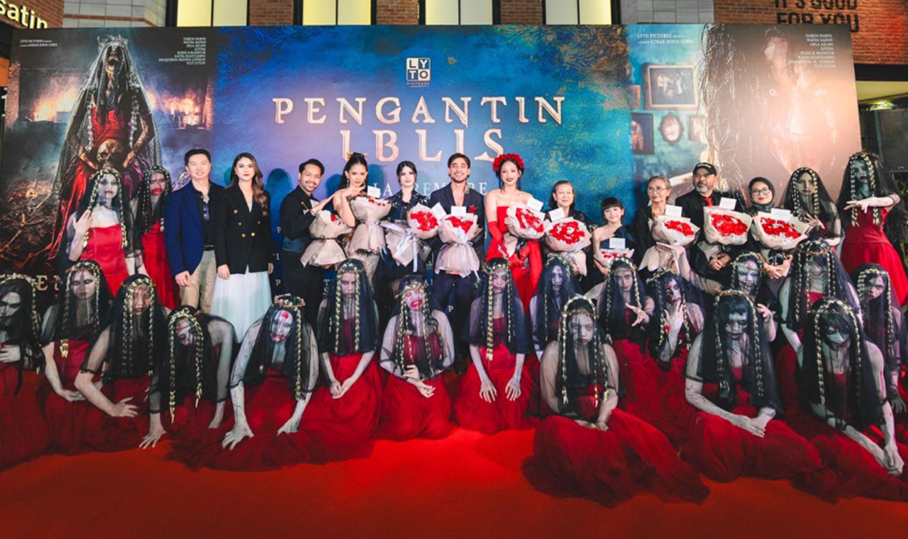 Gala premiere film horor "Pengantin Iblis" yang digelar Selasa (22/1/2025) sukses membuat penonton berteriak ngeri. Foto/AyoJatim