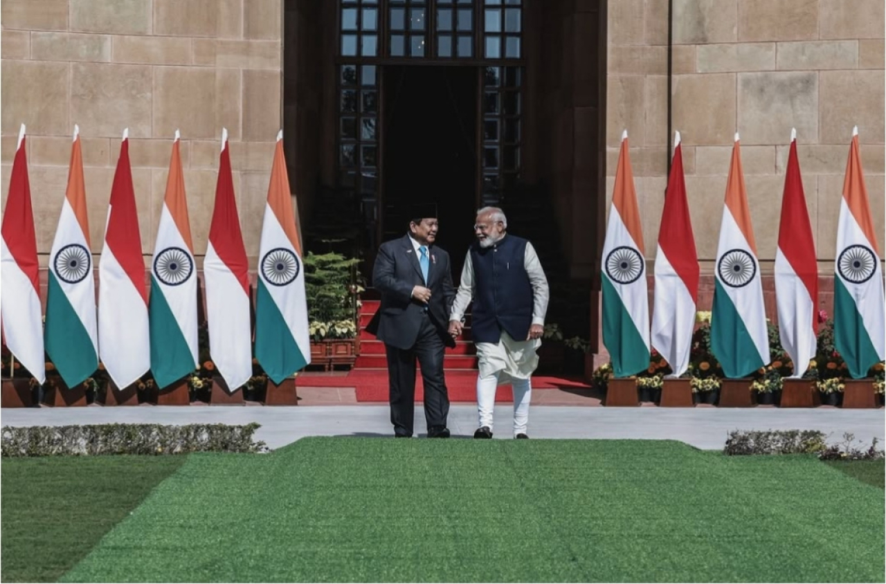 Presiden Prabowo beberapa hari lalu di India. Foto/IG @prabowo