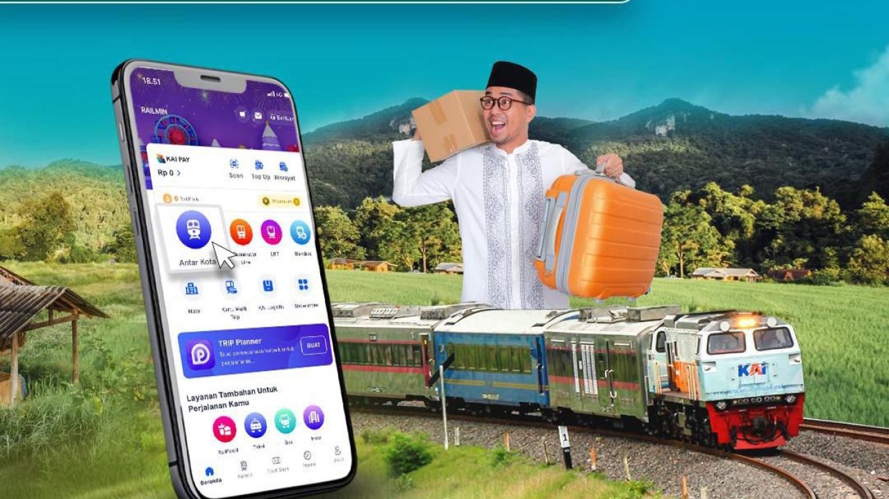 Tiket dapat dipesan mulai H-45 sebelum tanggal keberangkatan. Foto/Humas KAI