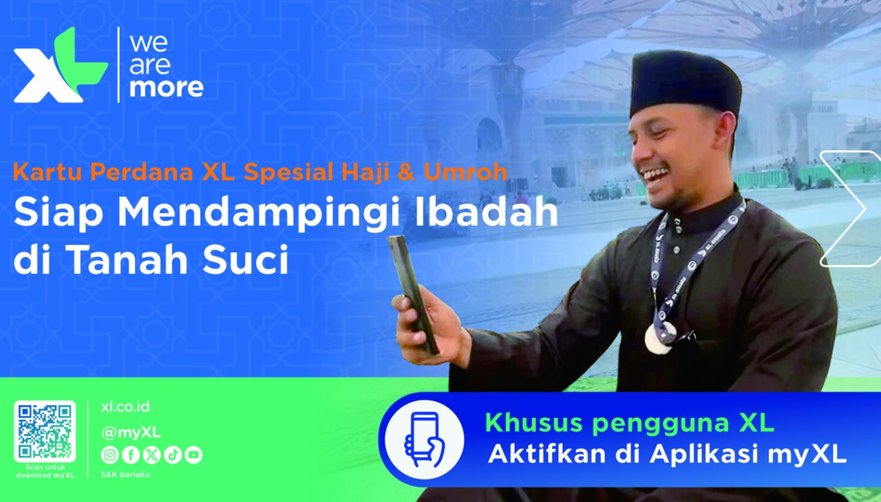 Paket Umroh Plus XL Axiata Bikin Selalu Dekat dengan Keluarga