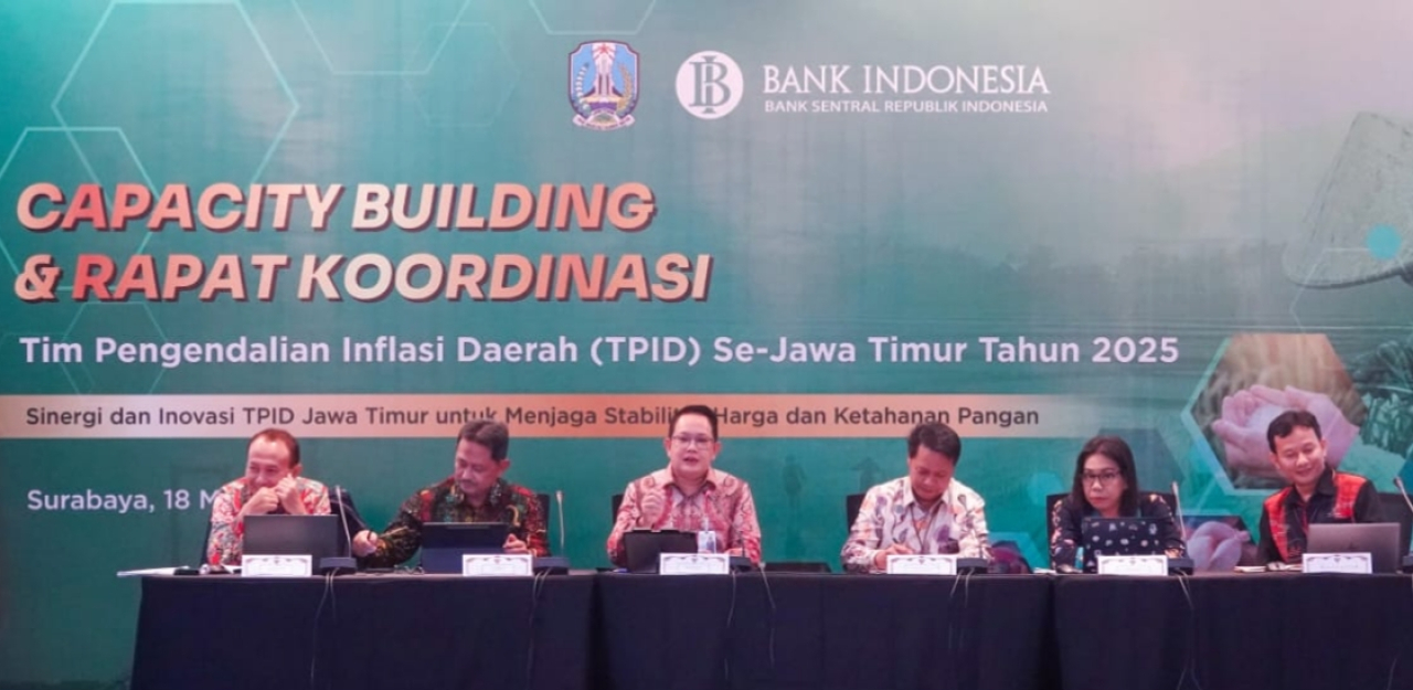 Sekdaprov Adhy Karyono Pimpin Capacity Building dan Rakor Tim Pengendalian Inflasi Daerah Se-Jatim