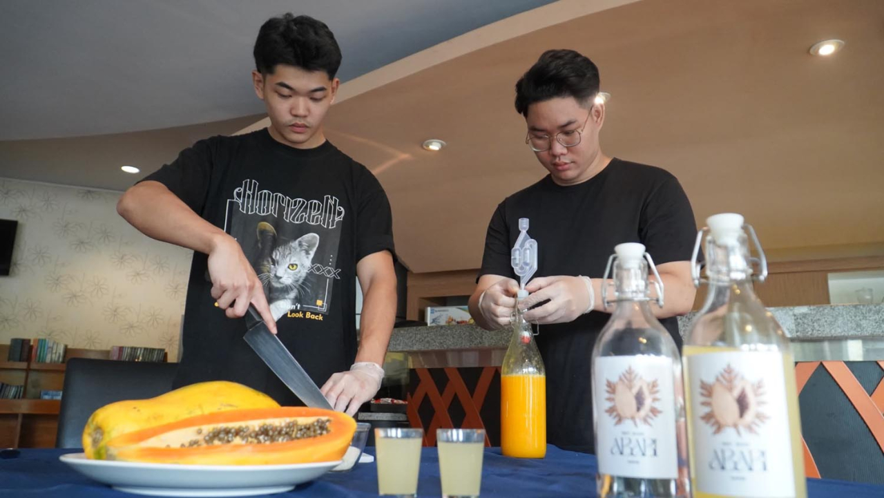 Peracik Handal, Mahasiswa di Surabaya Olah Pepaya Bangkok Jadi Wine