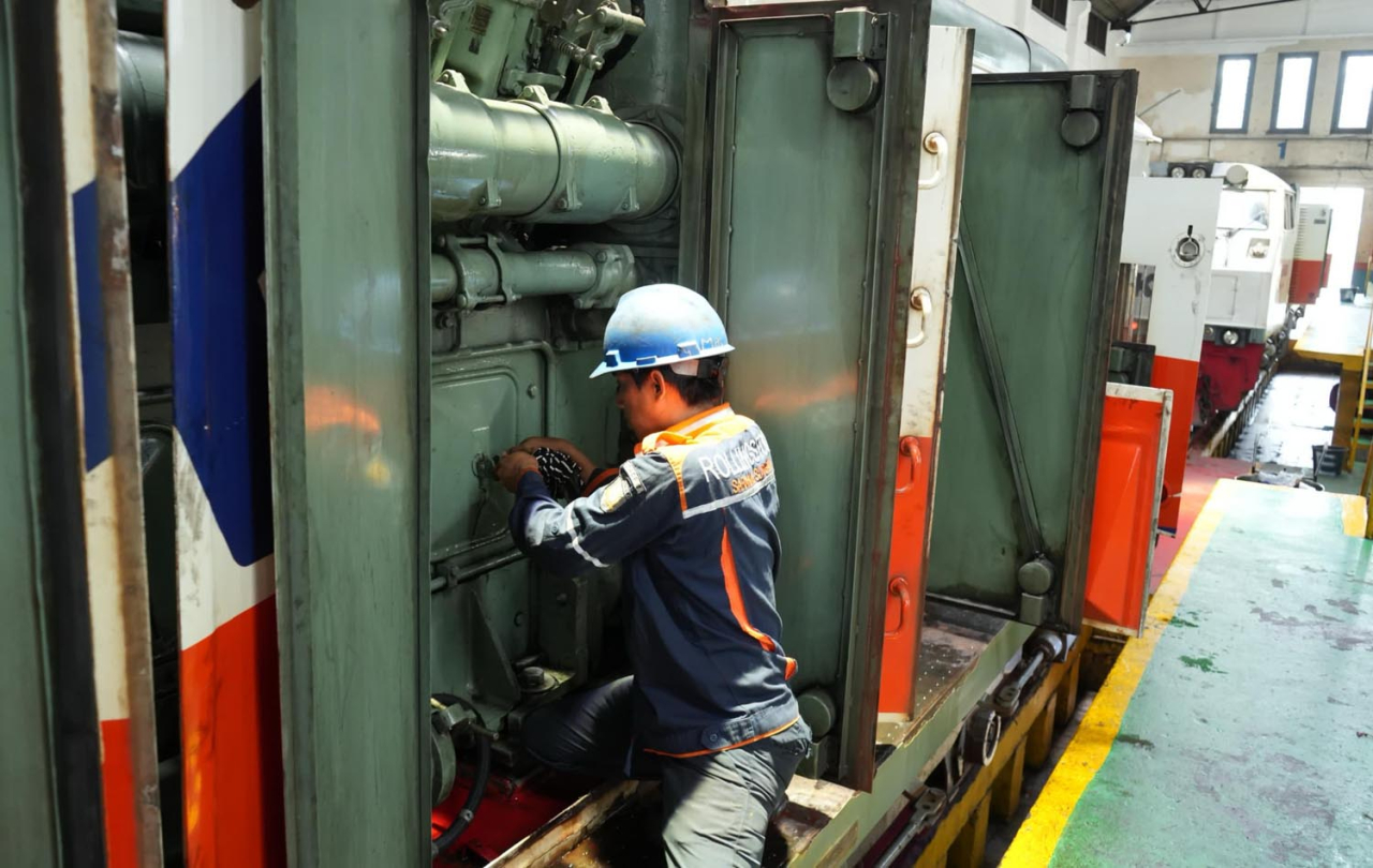 KAI telah melakukan berbagai langkah untuk memastikan sarana transportasi yang aman, handal, dan nyaman. Foto/Humas KAI