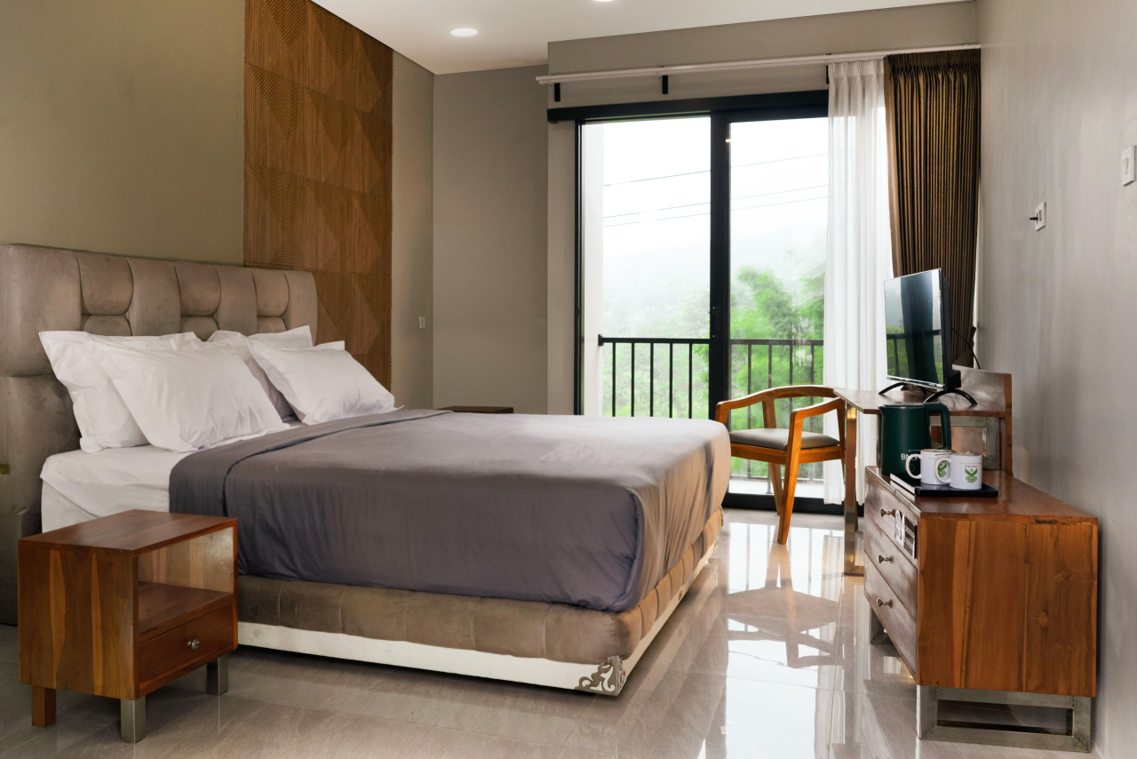 Suasana kamar di Mambo Resort Prigen, Pasuruan. Foto/Mambo Resort Prigen