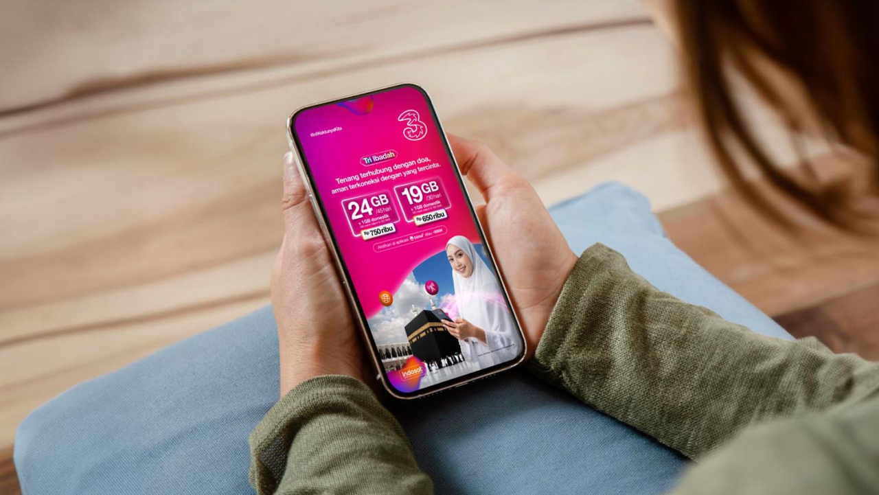 Tri Ibadah sebagai solusi komunikasi yang andal dan terjangkau bagi jamaah Indonesia. Foto/Indosat