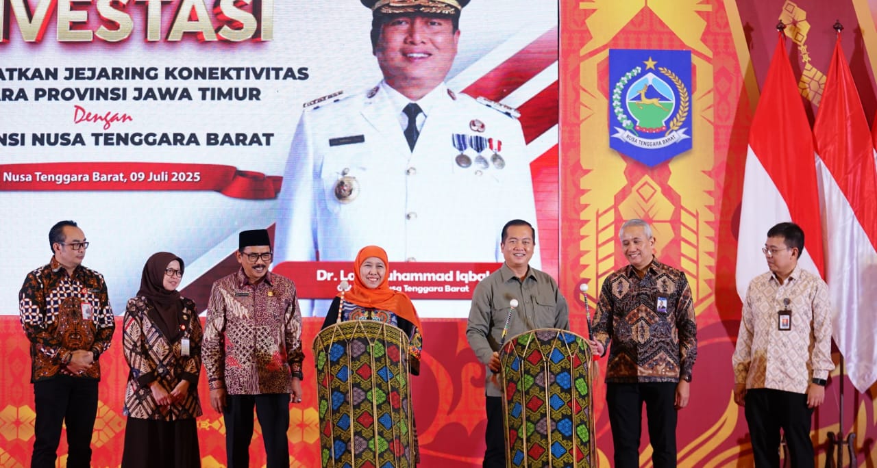 Gubernur Khofifah memimpin misi dagang Jatim di NTB. foto: KIP for Ayojatim.