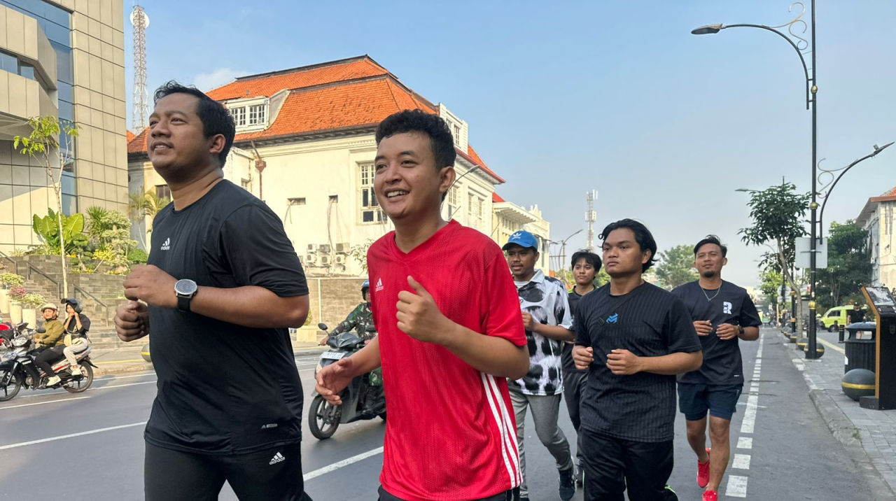 Peringati Hari Anak, Karang Taruna Surabaya Ajak Bangun Kebiasaan Olahraga Pagi