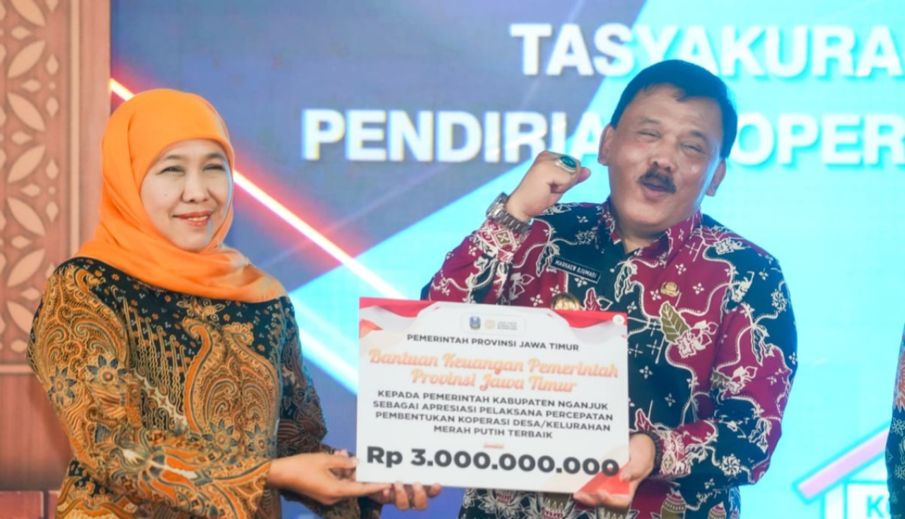 SK Badan Hukum Koperasi Desa dan Kelurahan Merah Putih di Jatim Paling Cepat Selesei 100 Persen di Indonesia