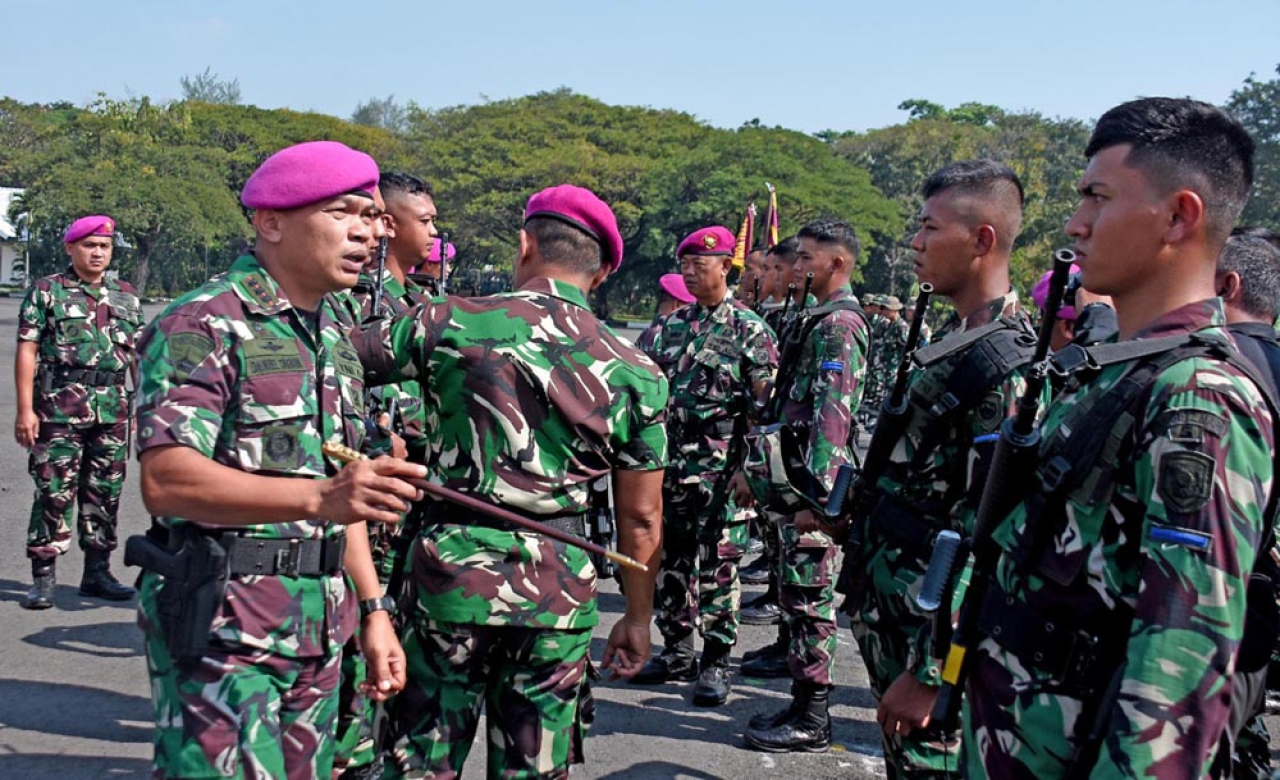 Kesiapan Brigif 2 Marinir Hadapi Upacara Kehormatan Militer VALOR