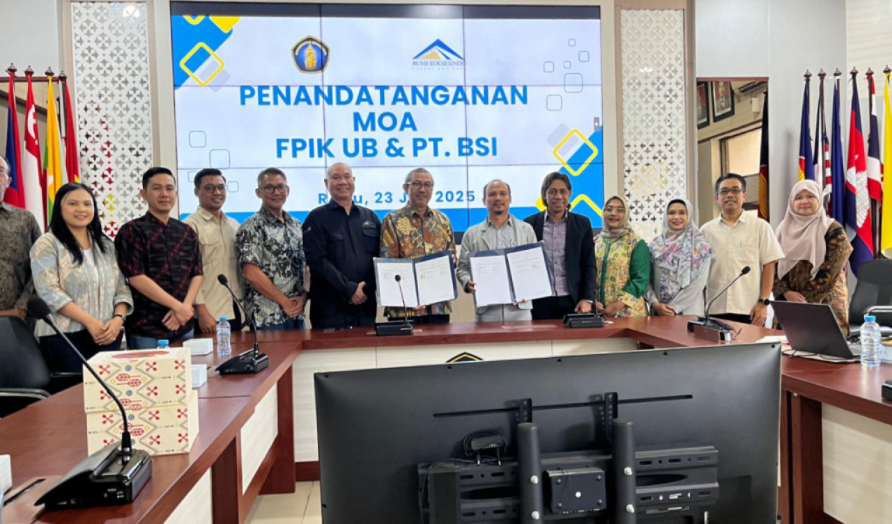 Penandatanganan Nota Kesepahaman (MoU) dan Perjanjian Kerja Sama (MoA) dilakukan pada Rabu, 23 Juli 2025, di ruang sidang FPIK UB. Foto/Ayojatim