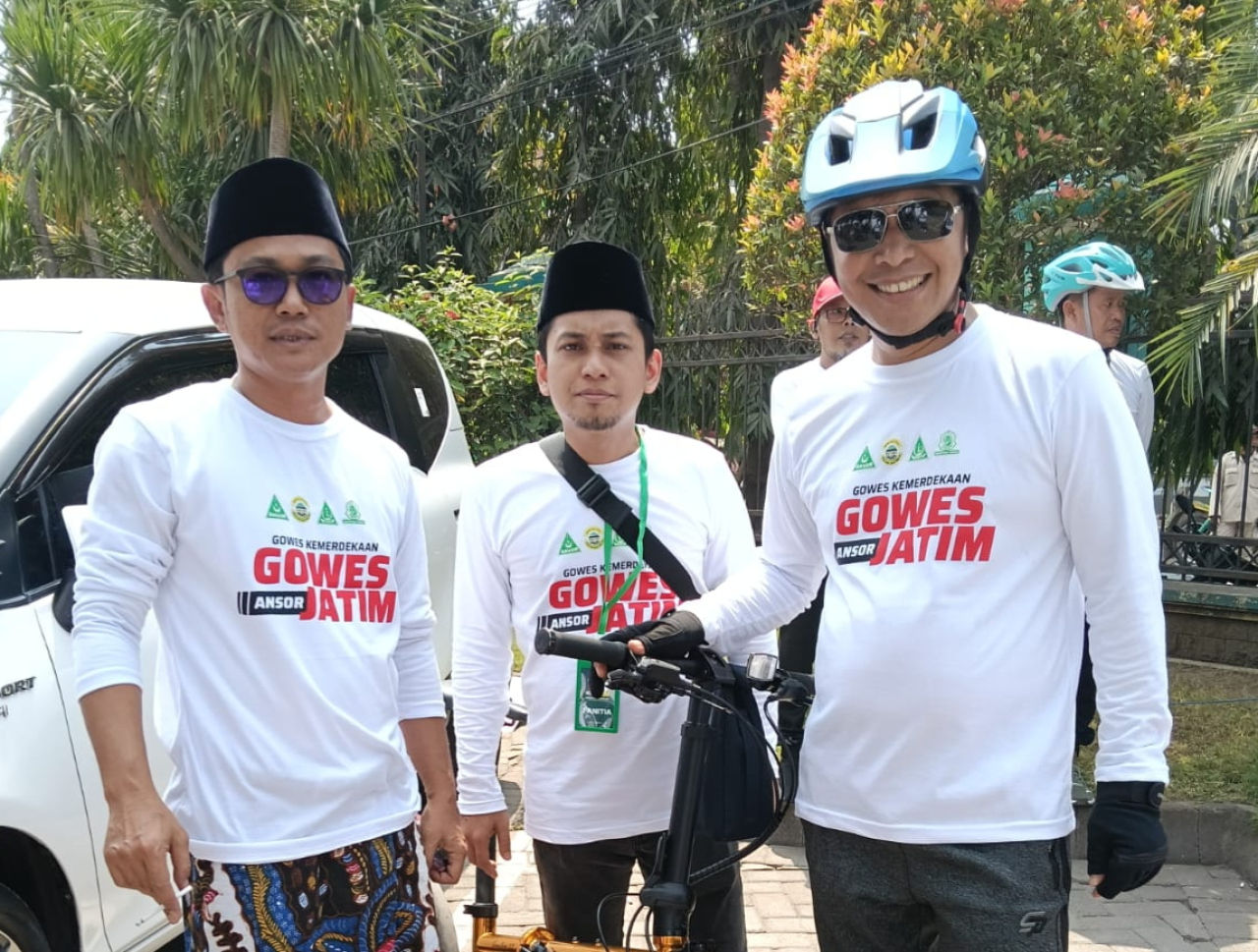 Siang ini Ribuan Santri dan Kader Ansor Gowes Kemerdekaan di Pasuruan