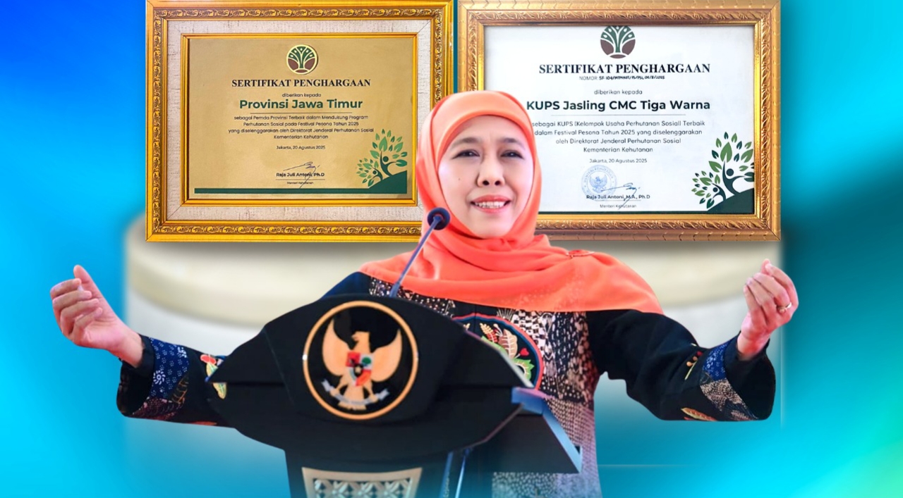 Pemprov Jatim raih penghargaan dari Kementerian Kehutanan RI. KIP for ayojatim.