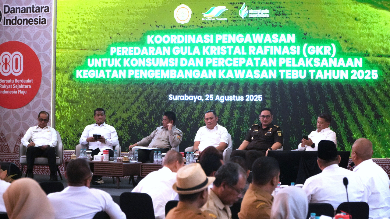 Perketat Pengawasan Gula Rafinasi Dirjenbun RI Gandeng PT SGN Gelar Rakor Nasional