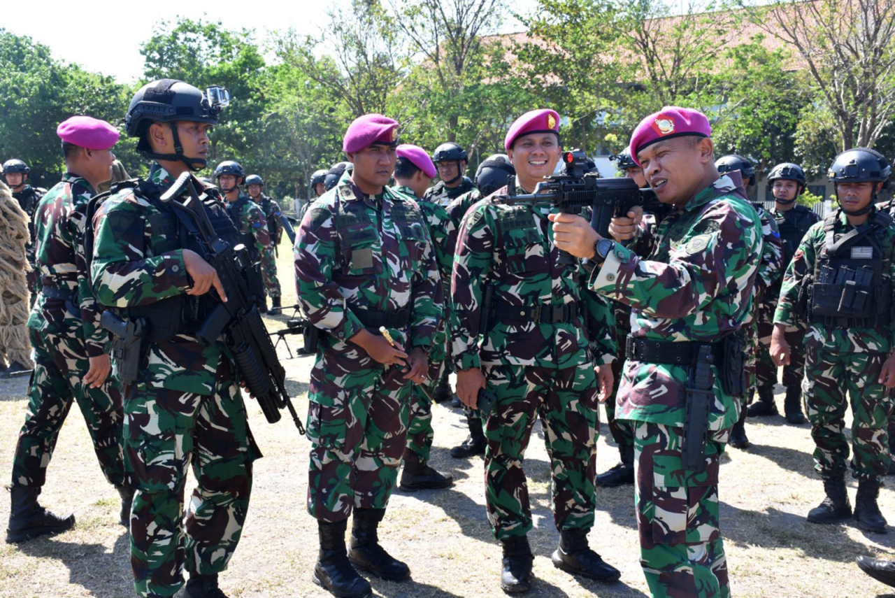 Ratusan Prajurit Brigif 2 Marinir Gelar Apel Kesiapan Personel dan Material