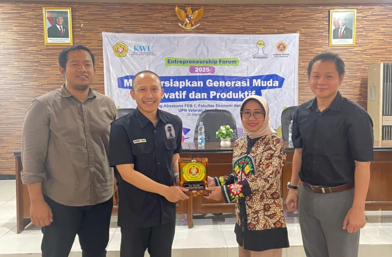 HIPMI Surabaya gelar Entrepreneurship Forum 2025 bersama mahasiswa FEB UPN Veteran Surabaya, Kamis, (25/9/25). Foto: Ayojatim