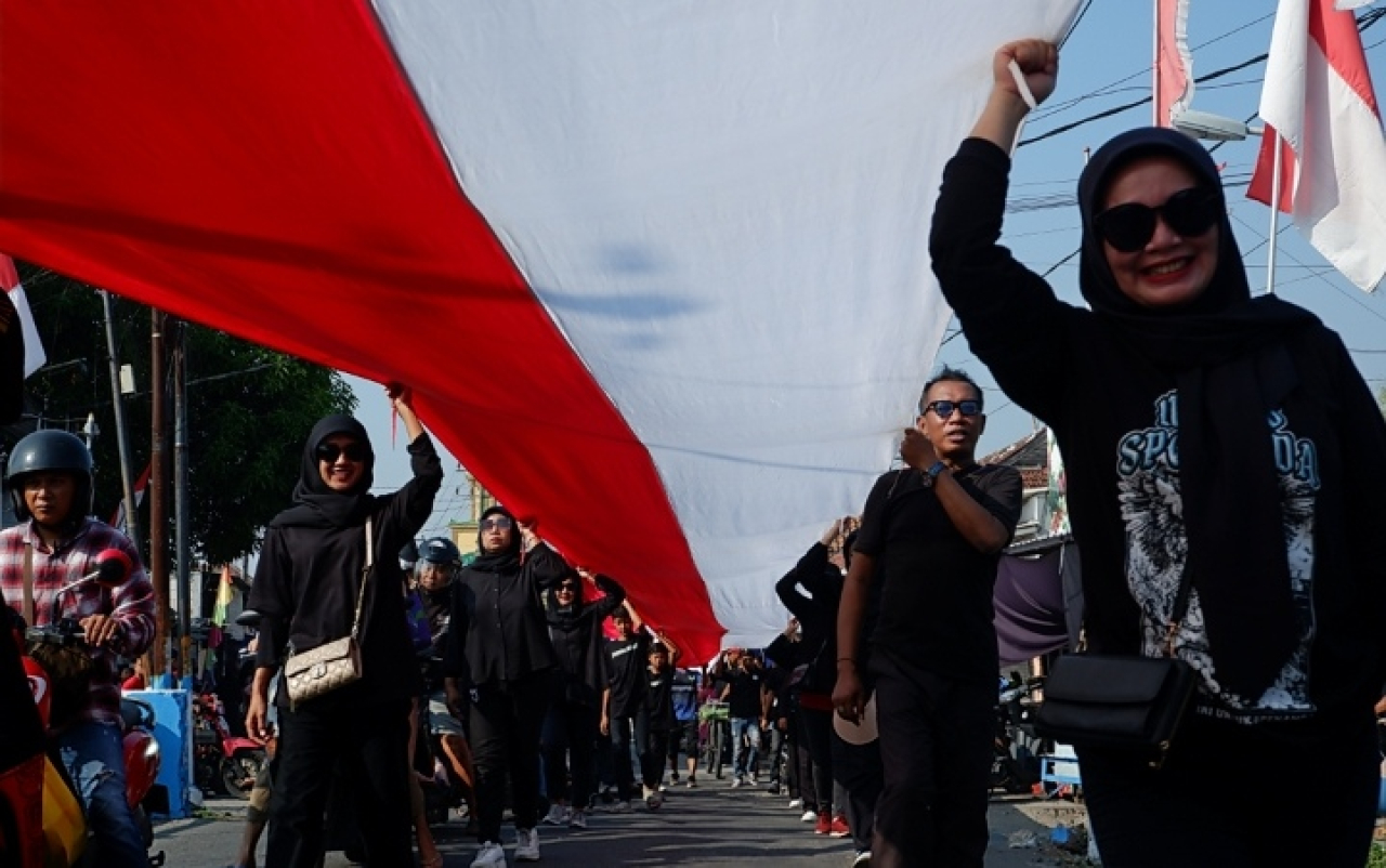 Kirab Merah Putih sebagai pesan damai dan persatuan 