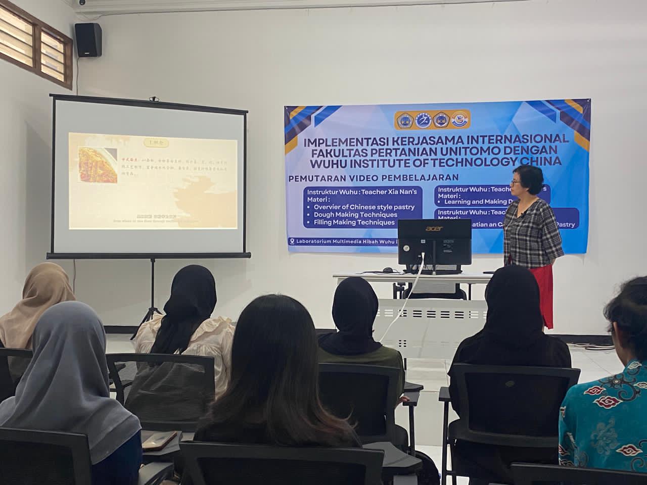 Unitomo Bersama Wuhu Institute Gelar Pembelajaran Online Teknologi Pangan Bertaraf Internasional. Foto: Unitomo Surabaya
