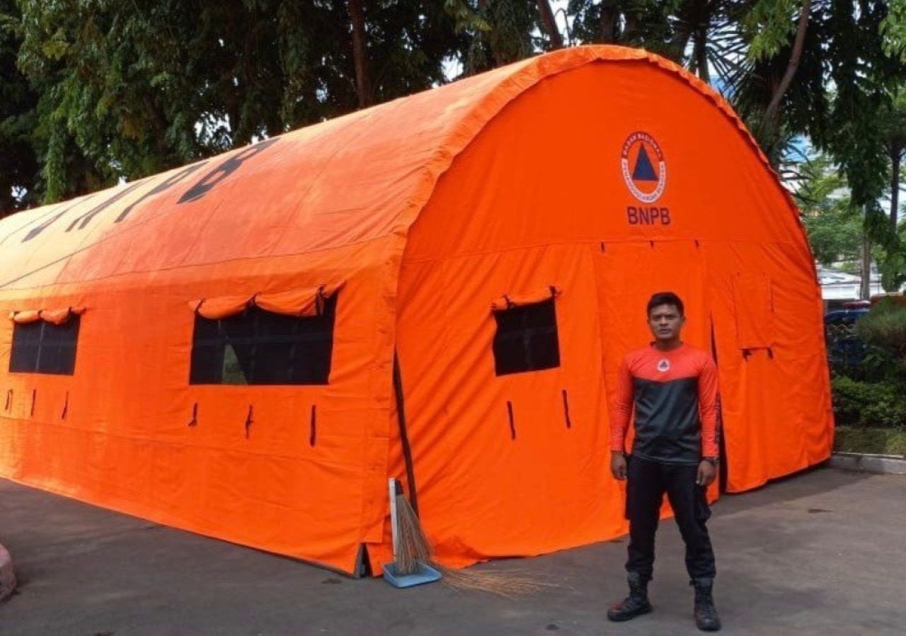 Posko Peduli Bencana yang didirikan di Balai Kota Surabaya.(Dok: Humas Pemkot Surabaya).