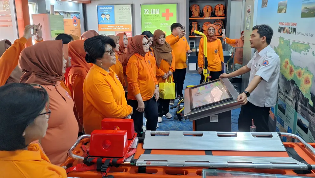 Kolaborasi Bareng BKOW Jatim, BPBD Kenalkan Penanganan Bencana kepada Organisasi Wanita se-Jatim