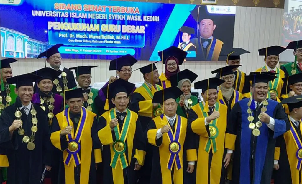 UIN Syekh Wasil Kediri Kukuhkan Prof. Moch. Muwaffiqillah sebagai Guru Besar Filsafat Islam